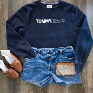 Tommy Hilfiger Navy Sweatshirt with Logo